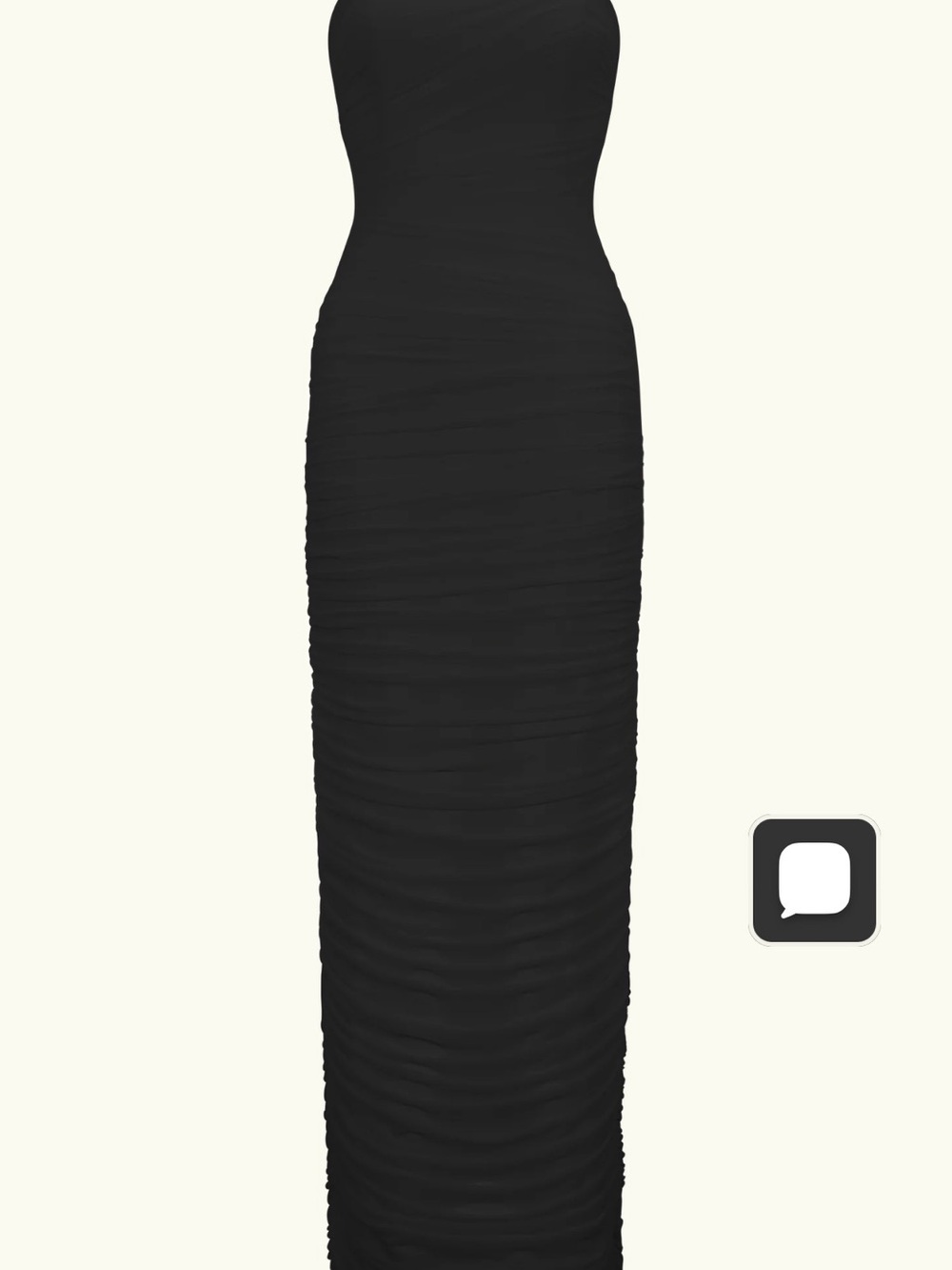 Meshki Strapless Ruched Black Maxi Dress - Picture 3 of 4